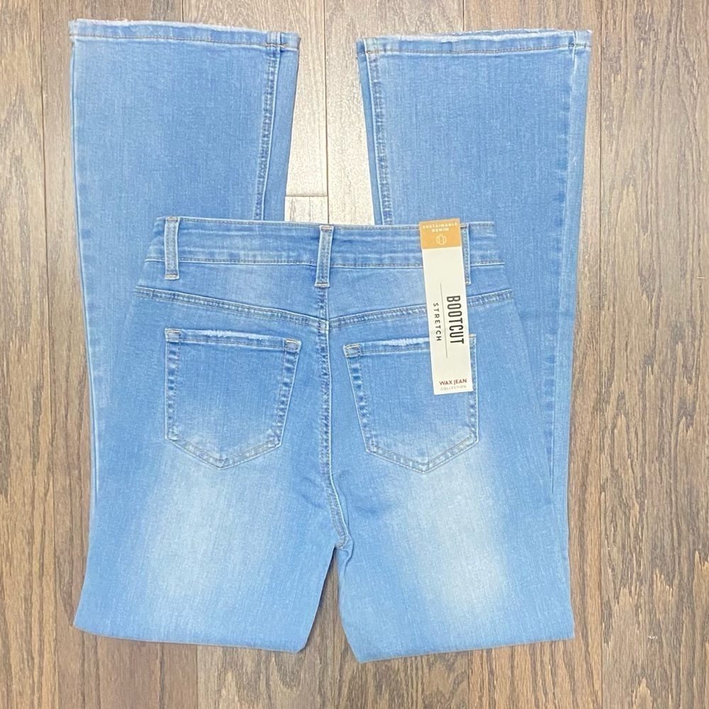 Wax Jean Light Blue Flare Jeans - Picture 8 of 11